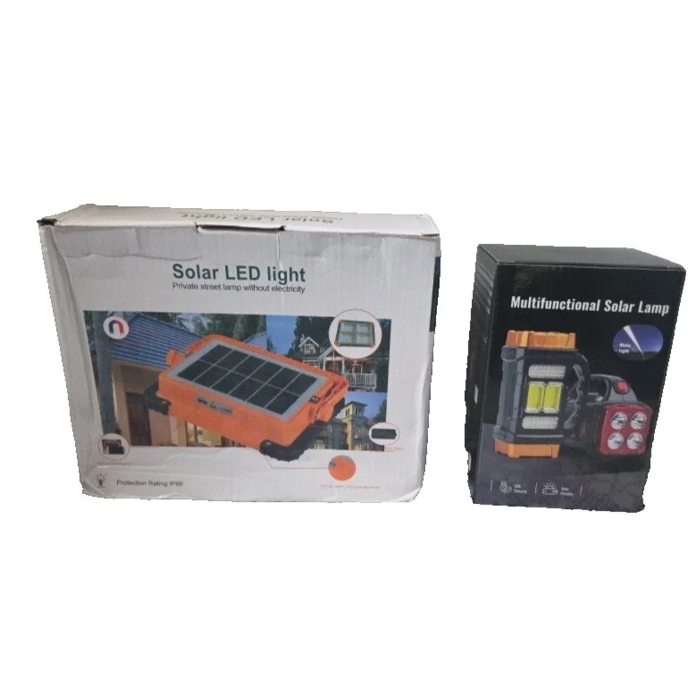 Solar Light Bundle LED Outdoor Waterproof Orange/Multifunctional Solar Lamp New